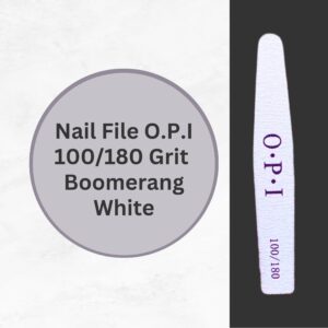 Nail File OPI Boomerang 100-1800 Grit White
