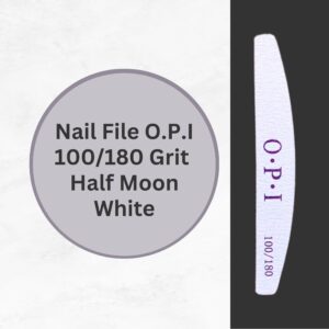 Nail File OPI Half Moon 100-1800 Grit White