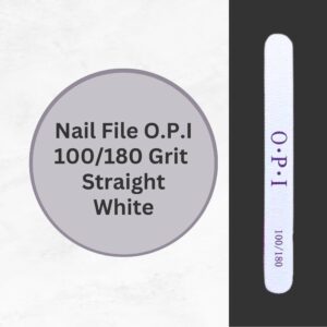 Nail File OPI White 100/180 Grit Striaght